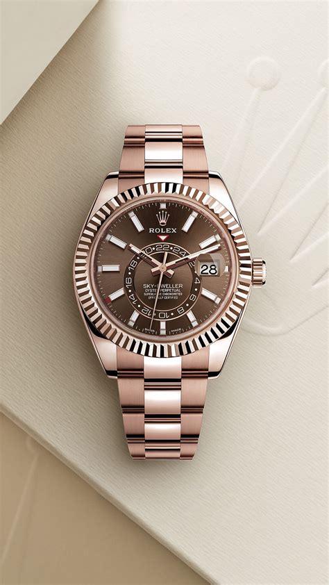 rolex sky dweller 18k rose gold|rolex sky dweller everose gold.